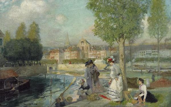 A Provincial Town in France, Rupert Bunny